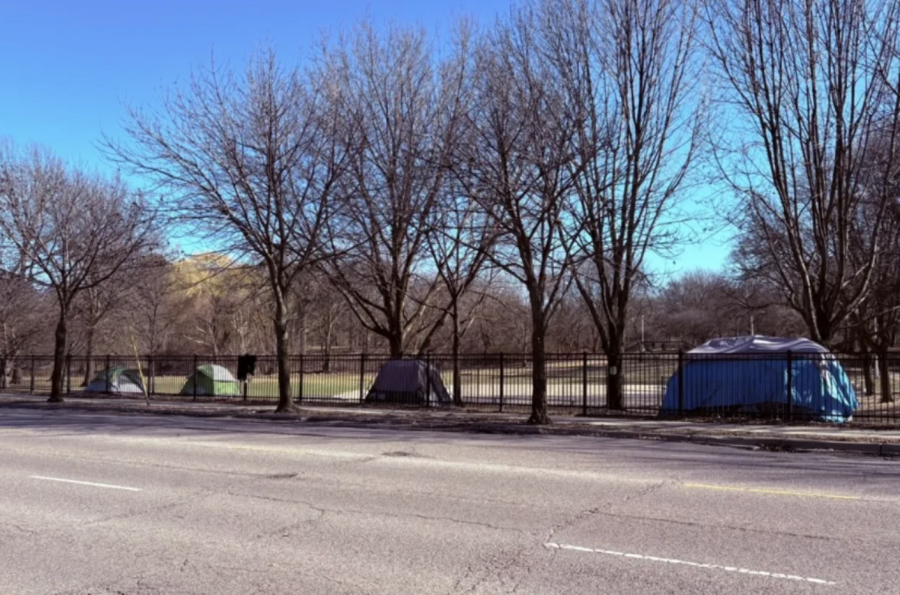Gompers Park homeless icon. Click for story
